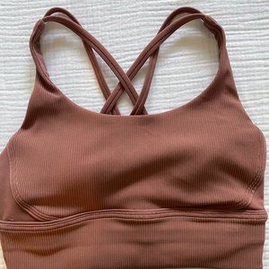 Lululemon Energy Longline Ribbed Bra Luxtreme - size 6